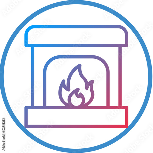 Fireplace Icon Style