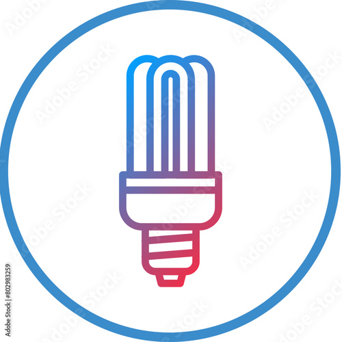 Fluorescent Lamp Icon Style
