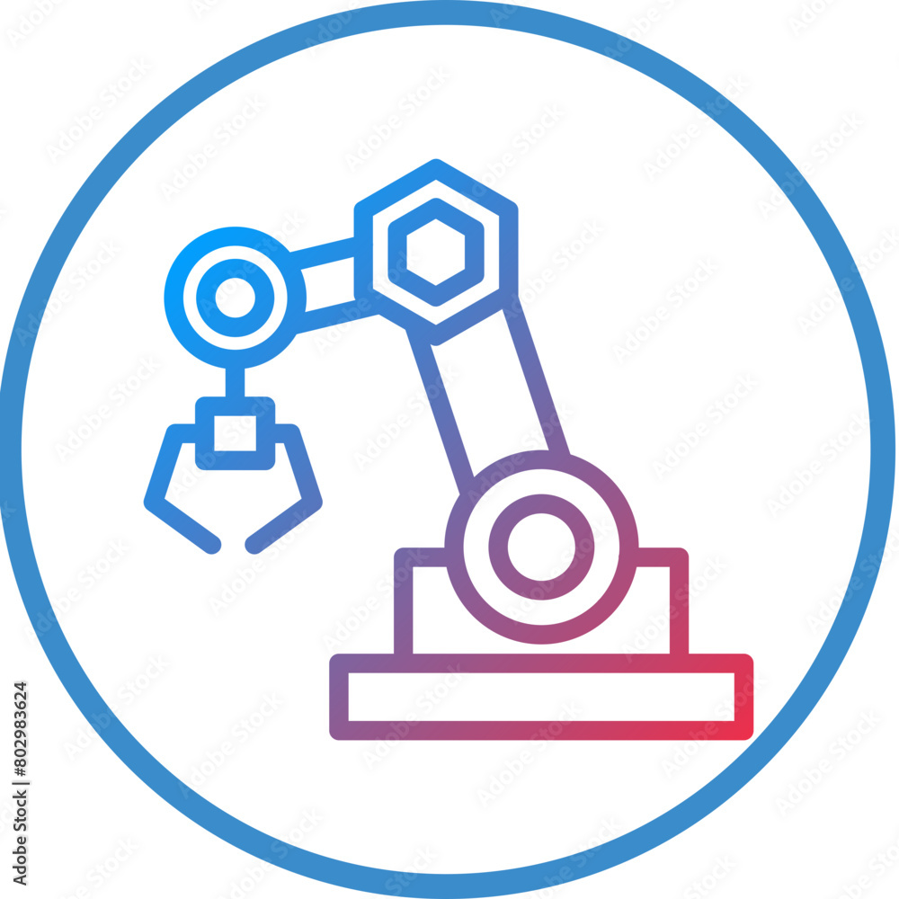 Autonomous Manufacturing Icon Style