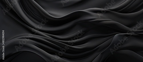 A black crepe copy space image features a uniquely crisp and ruffled texture ideal for backgrounds and patterns