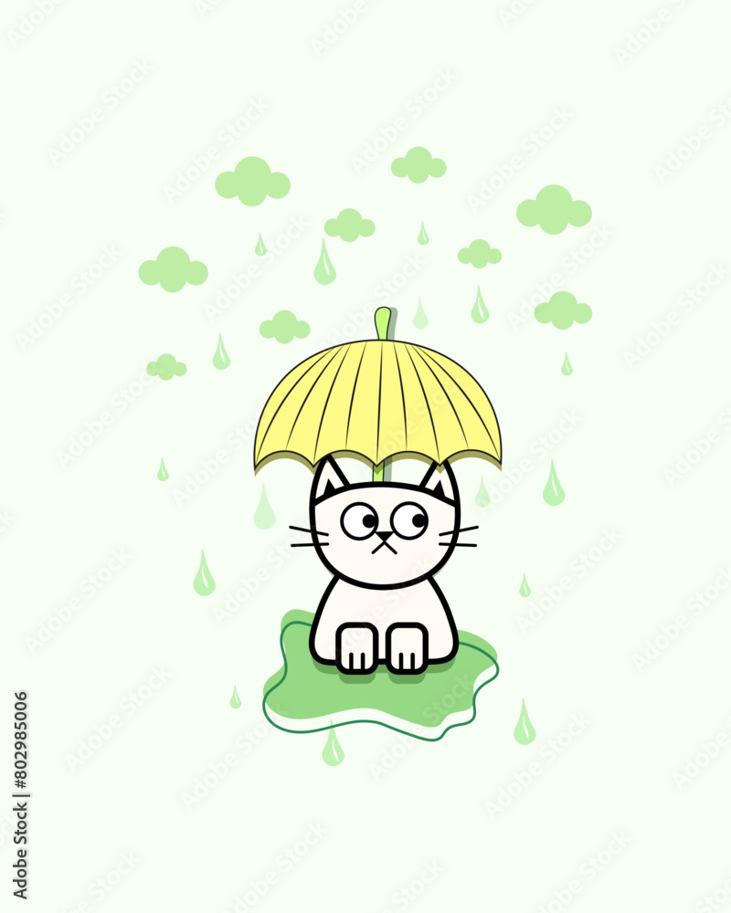 Cute and funny cat doodle vector. Cartoon cat or kitten characters design collection with flat color in different poses. Set of purebred pet animals isolated on white background. Cute and funny cat doodle vector. Cartoon cat or kitten characters design collection with flat color in different poses. Set of purebred pet animals isolated on white background.