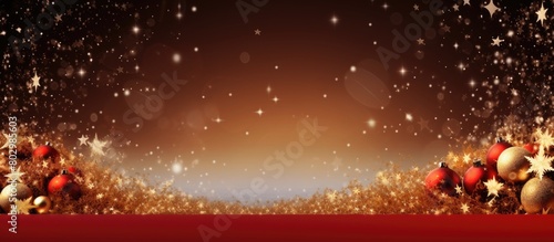 A Christmas themed image that includes space for adding text or other elements. with copy space image. Place for adding text or design © vxnaghiyev