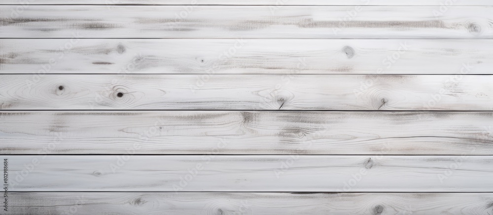 Obraz premium A background featuring a white wood plank texture that provides ample space for adding images or text
