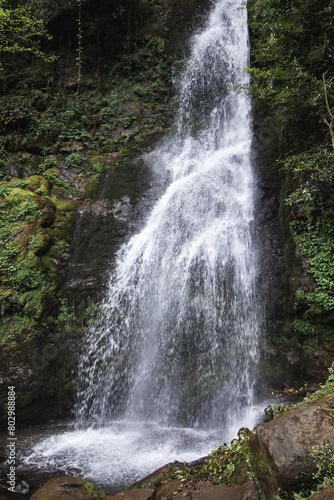 Tsablenari waterfall in Mtirala National Park  Georgia