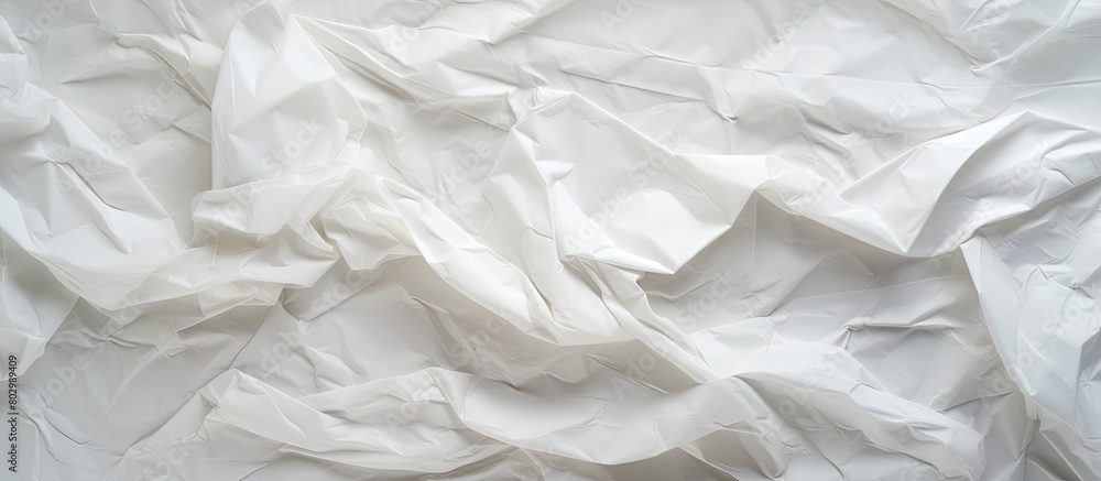 A crumpled white paper creates a textured and vintage backdrop for web design screensavers leaving space for images. with copy space image. Place for adding text or design A crumpled white paper creates a textured and vintage backdrop for web design screensavers leaving space for images. with copy space image. Place for adding text or design