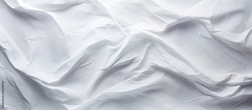 A crumpled white paper with creases forms the backdrop creating a textured grunge image with copy space A crumpled white paper with creases forms the backdrop creating a textured grunge image with copy space
