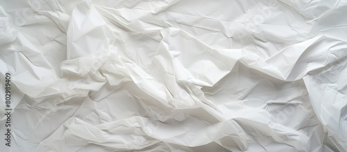 A crumpled white paper crea...