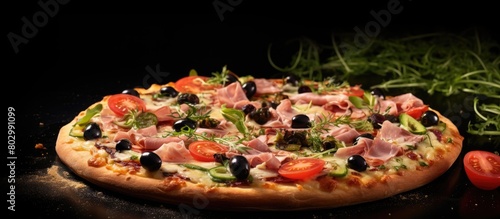 A delicious homemade pizza ...