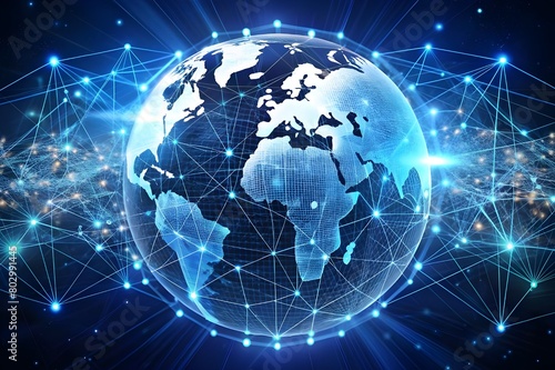 graphic Global Internet connect Chatgpt Chat with AI, Artificial Intelligence. using command prompt for generates something, Futuristic technology transformation.