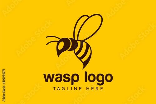 Wasp logo design vector © ryno