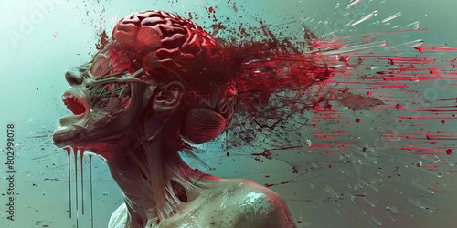 Chronic Subdural Hematoma: The Head Injury and Altered Mental Status - Imagine a person with highlighted bleeding between the brain and the dura mater, experiencing a head injury and altered mental