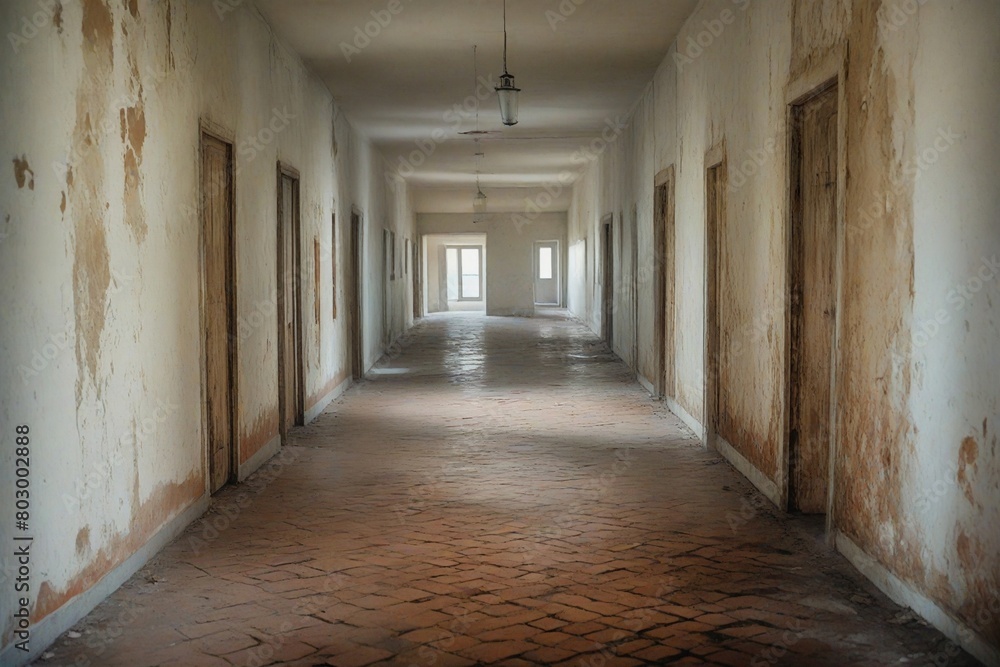 corridor in building corridor in building