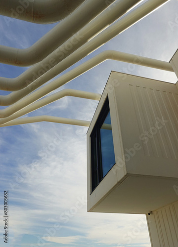 A modern building at the promenade in Alicante, Spain photo