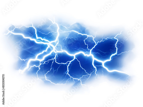 Blue electricity isolated background 