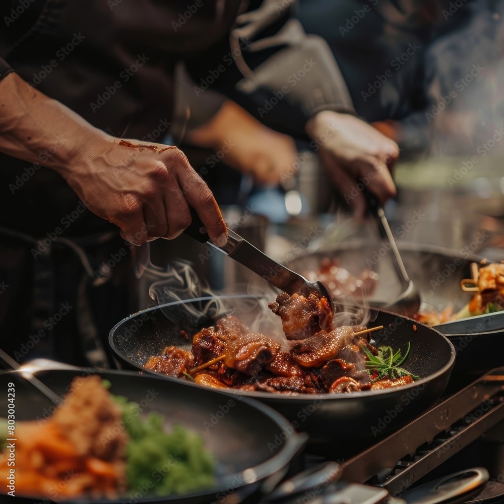 Skilled Chefs Showcase Culinary with Innovative Cultured Meat Dishes in High-Stakes Cooking Competition Skilled Chefs Showcase Culinary with Innovative Cultured Meat Dishes in High-Stakes Cooking Competition