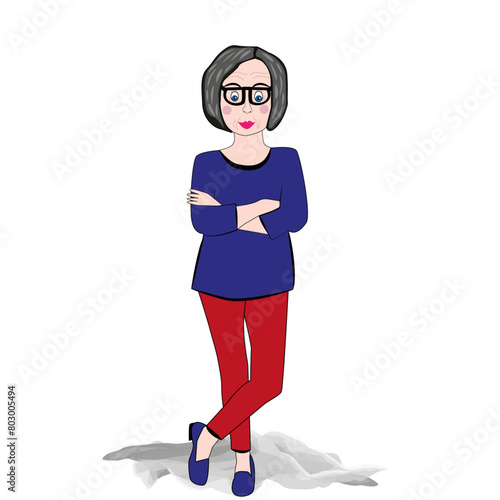 Mujer de la tercera edad.