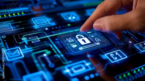 Utilize encryption keys and innovative security solutions for mobile environments  employing a protected server and digital lock to safeguard information security.