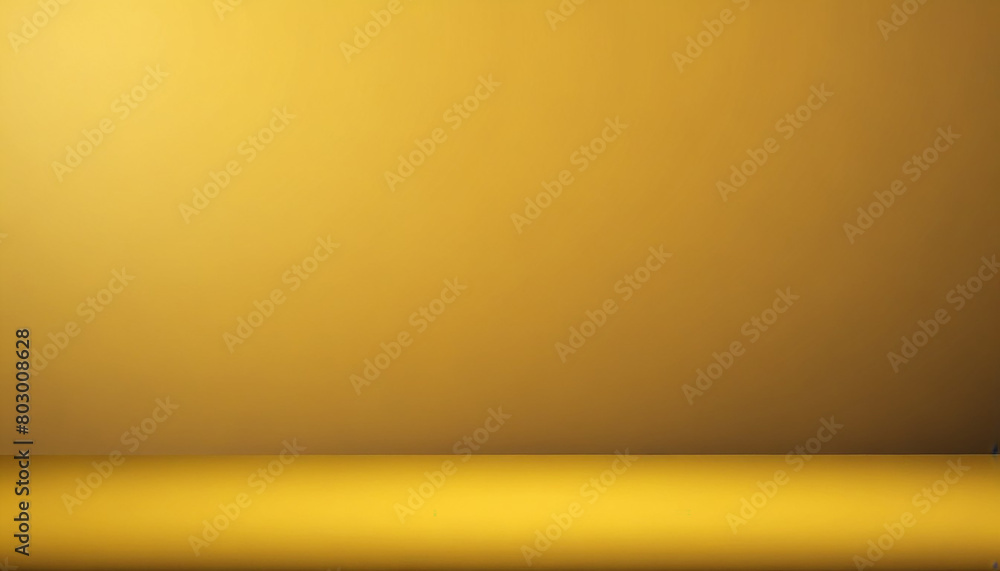 studio background featuring a yellow, golden color, add a touch of subtle shimmer or a gradient transitions, added depth.