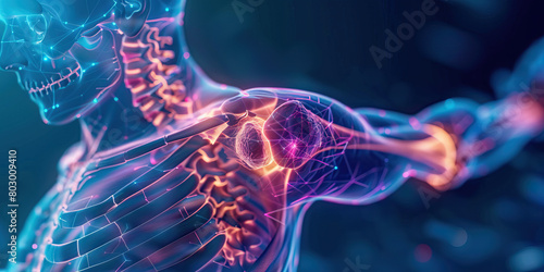 Clavicle Fracture: The Shoulder Pain and Difficulty Raising the Arm - Picture a person with a highlighted clavicle bone, experiencing shoulder pain and difficulty raising the arm