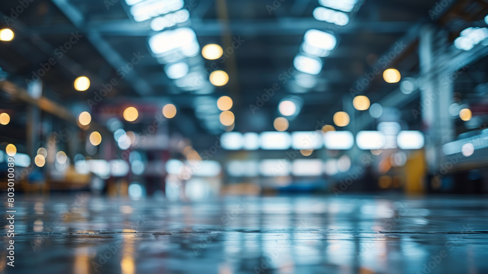 Interior of an empty industrial warehouse. Interior of an empty industrial warehouse.