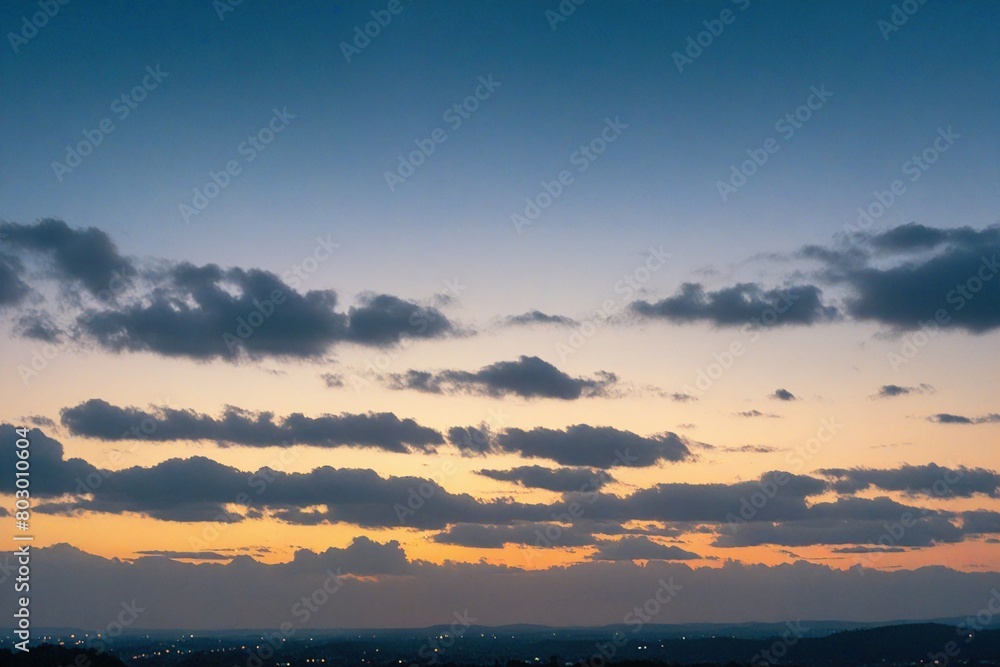 sunset in the mountains