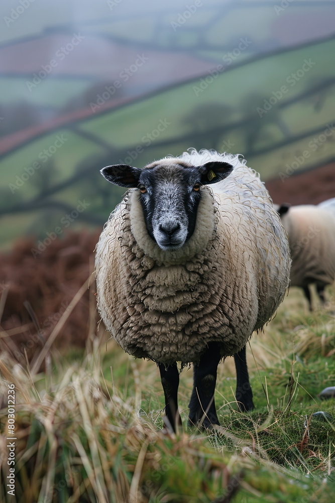 Naklejka premium Peak District Sheep 