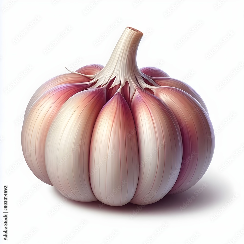 garlic isolated on white background ,Aglio Rosso di Nubia
Garlic