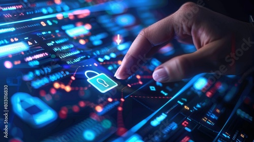 Manage cybersecurity and security protocols in gateway environments, using lock security and cyber networks to safeguard data security and privacy in business systems. © Leo