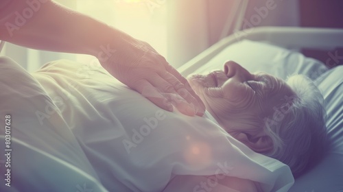 Dead Elderly Person Receiving Care at Home