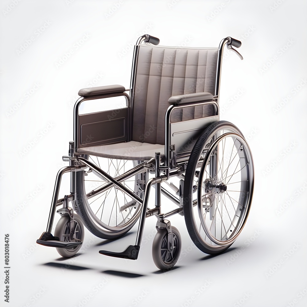 wheelchair isolated on white Generative AI
