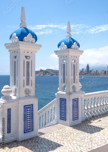 View from the Balcony of the Mediterranean sea, Mirador del Castillo, Benidorm, Spain