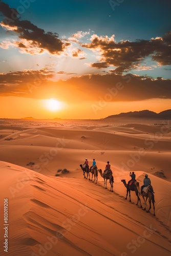 Sahara Desert Camel Ride A Golden Hour Journey Across Vast Dunes