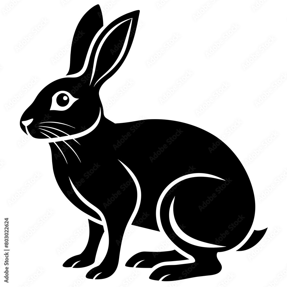 Obraz premium Hare logo icon vector
