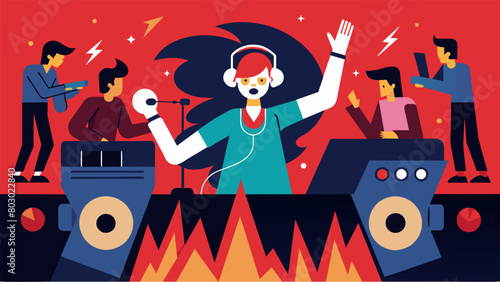 The music was a mix of intense pulsepounding beats further fueling the sense of urgency and panic a the guests..
