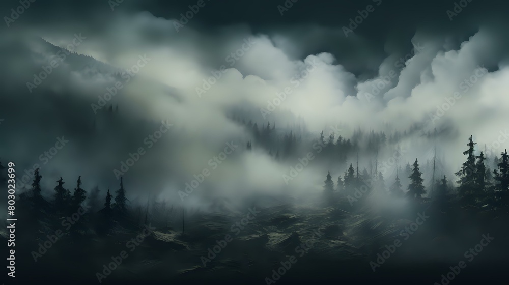 Icy Steam and Wispy Fog: Abstract Texture for Halloween Scene Icy Steam and Wispy Fog: Abstract Texture for Halloween Scene