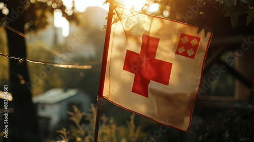 Internationaler Tag deutsches rotes Kreuz erste Hilfe Welttag am 04. Mai Generative AI  photo
