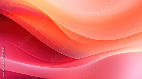 Abstract flow background with neon pink and orange gradients