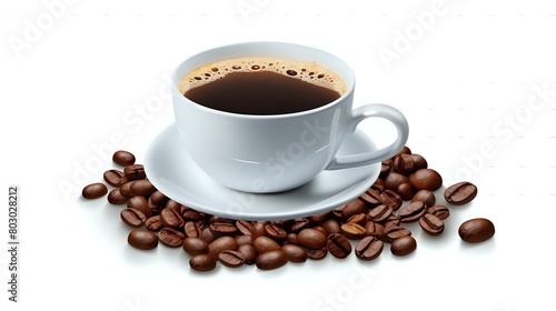 Eco-Friendly Beverage: Hot Drink Cup on Transparent Background