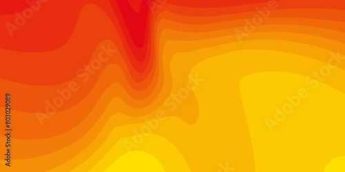 Minimal geometric background. Orange elements with fluid gradient. Dynamic shapes composition. Eps10 vector