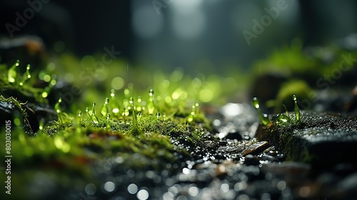 moss on the grass