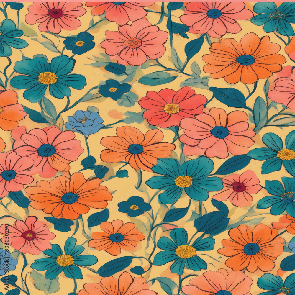 seamless floral pattern seamless floral pattern