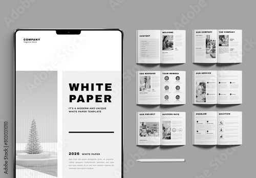 White Paper Template Layout (ID: 803031010)