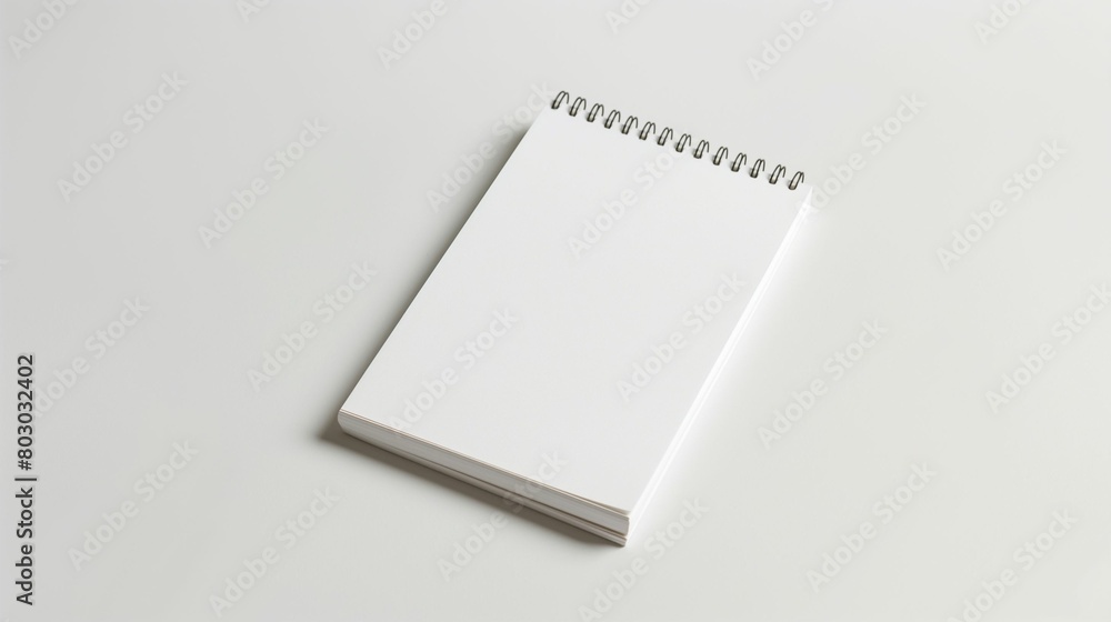 Blank spiral notebook on a white background. Blank spiral notebook on a white background.