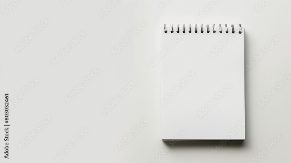 Blank spiral notebook on a white background. Blank spiral notebook on a white background.