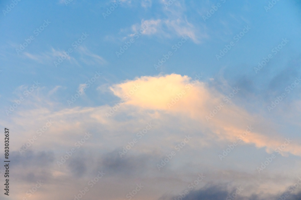 Surreal cloud podium outdoor on blue sky pink pastel soft fluffy clouds with empty space 2 Surreal cloud podium outdoor on blue sky pink pastel soft fluffy clouds with empty space 2