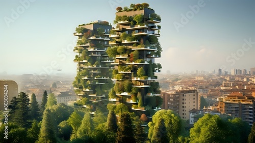 Nature's Retreat: Admiring the Old City Charm of Milan's Vertical Forest