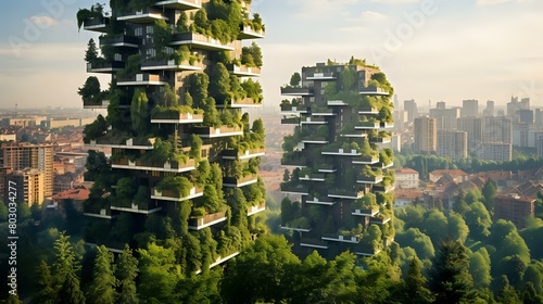 Parkside Haven: Embracing Nature's Beauty at Milan's Vertical Forest Residence photo