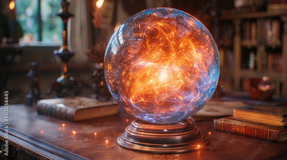 Fortune teller's magic crystal ball Fortune teller's magic crystal ball