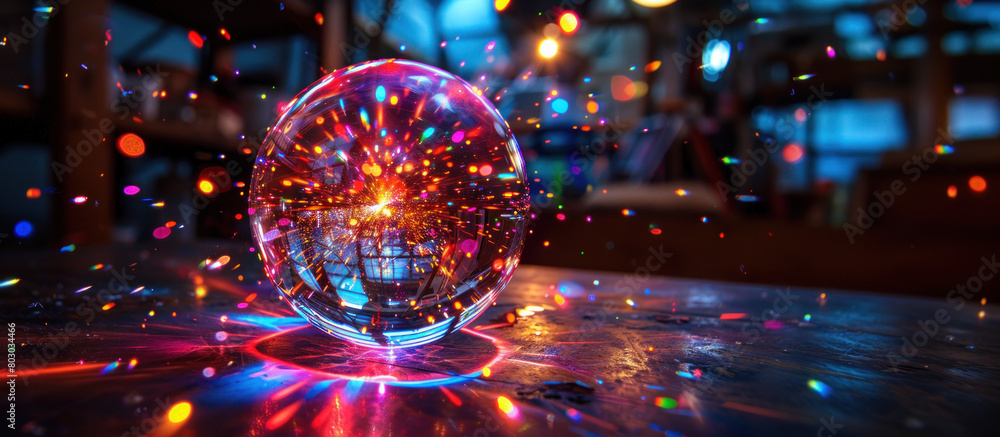 Fortune teller's magic crystal ball Fortune teller's magic crystal ball