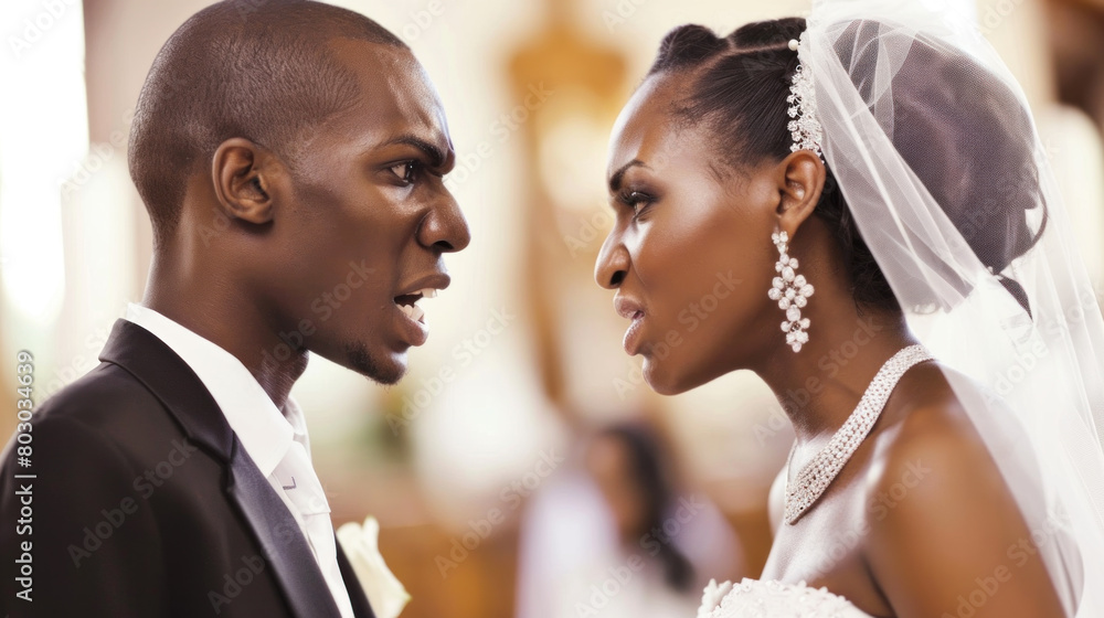 Argument and mutual accusations of cheating during wedding ceremony leading to marriage annulment Argument and mutual accusations of cheating during wedding ceremony leading to marriage annulment